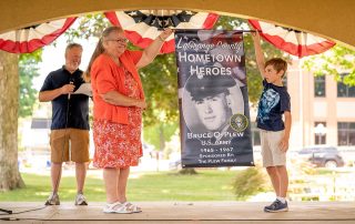 Hometown Heroes banners unveiled in LaGrange, Indiana