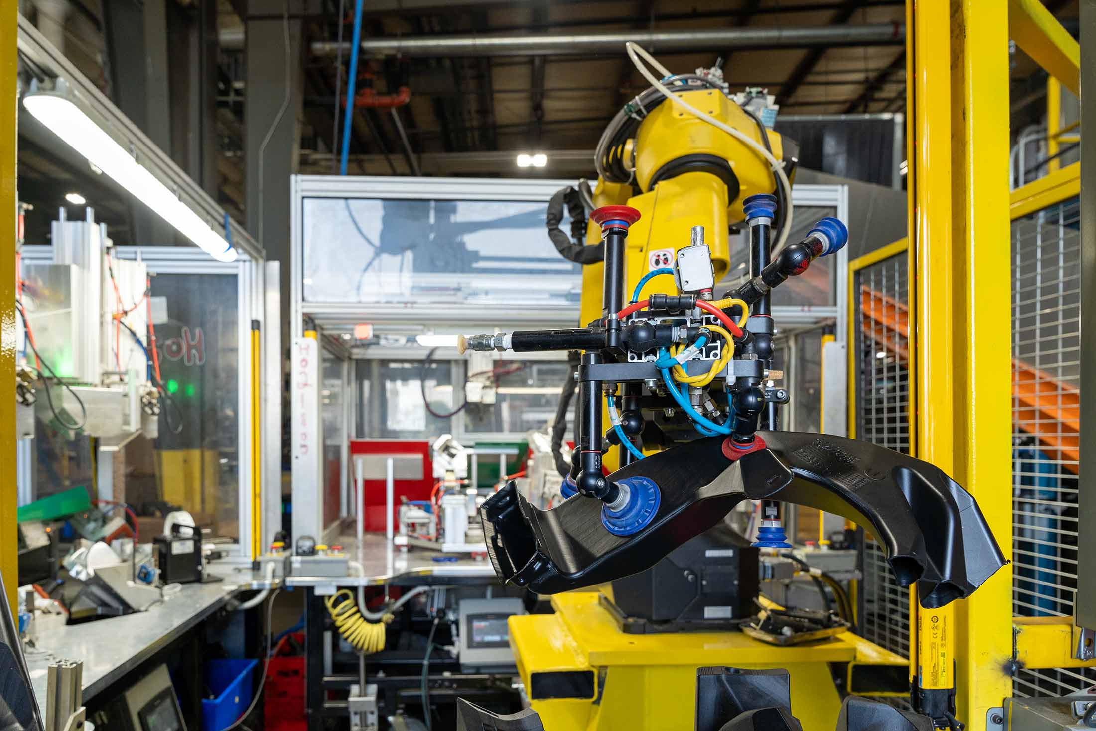 Robotics used in manufacturing in LaGrange County, Indiana